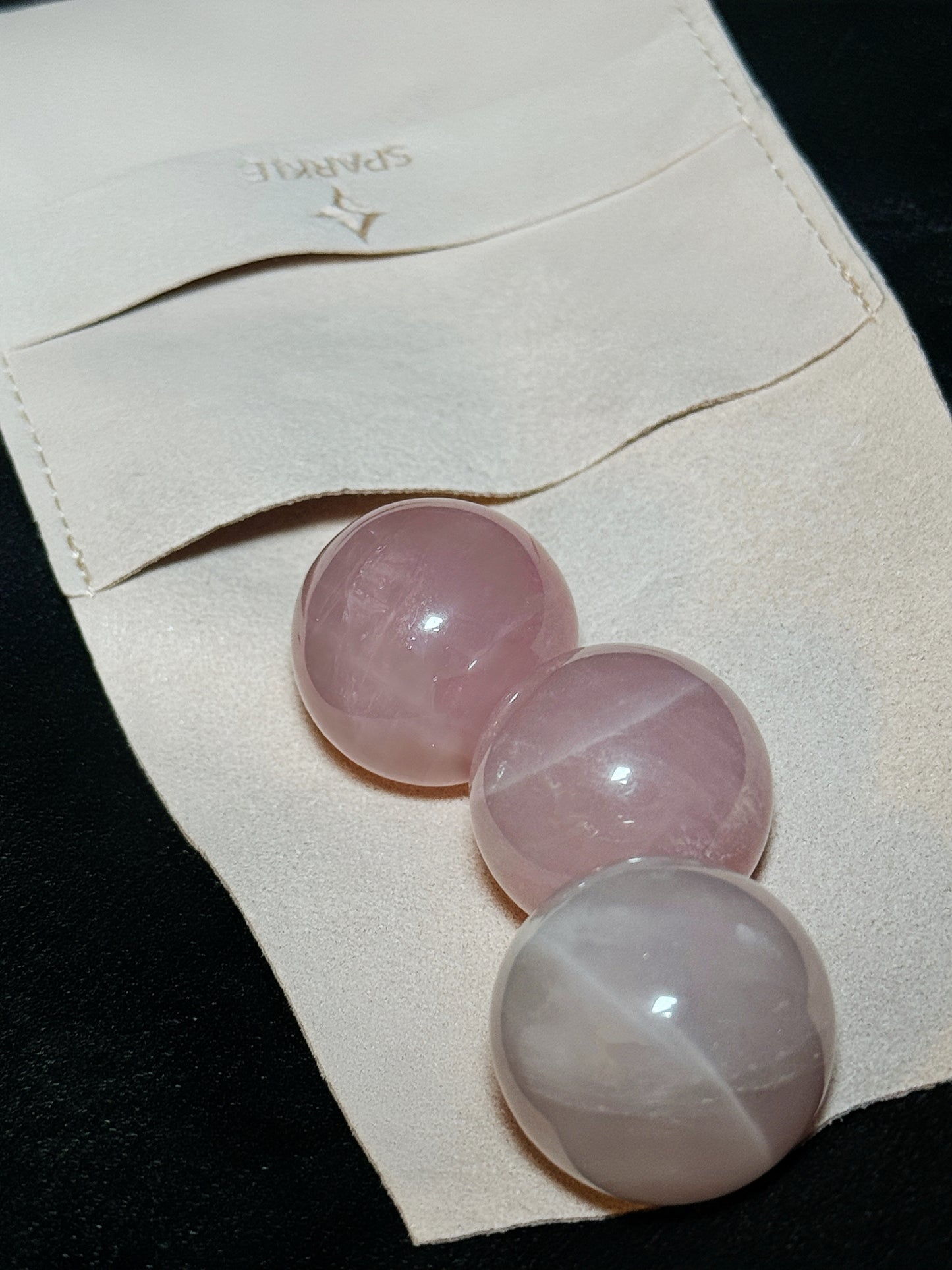 Mini Rose Quartz Crystal Ball