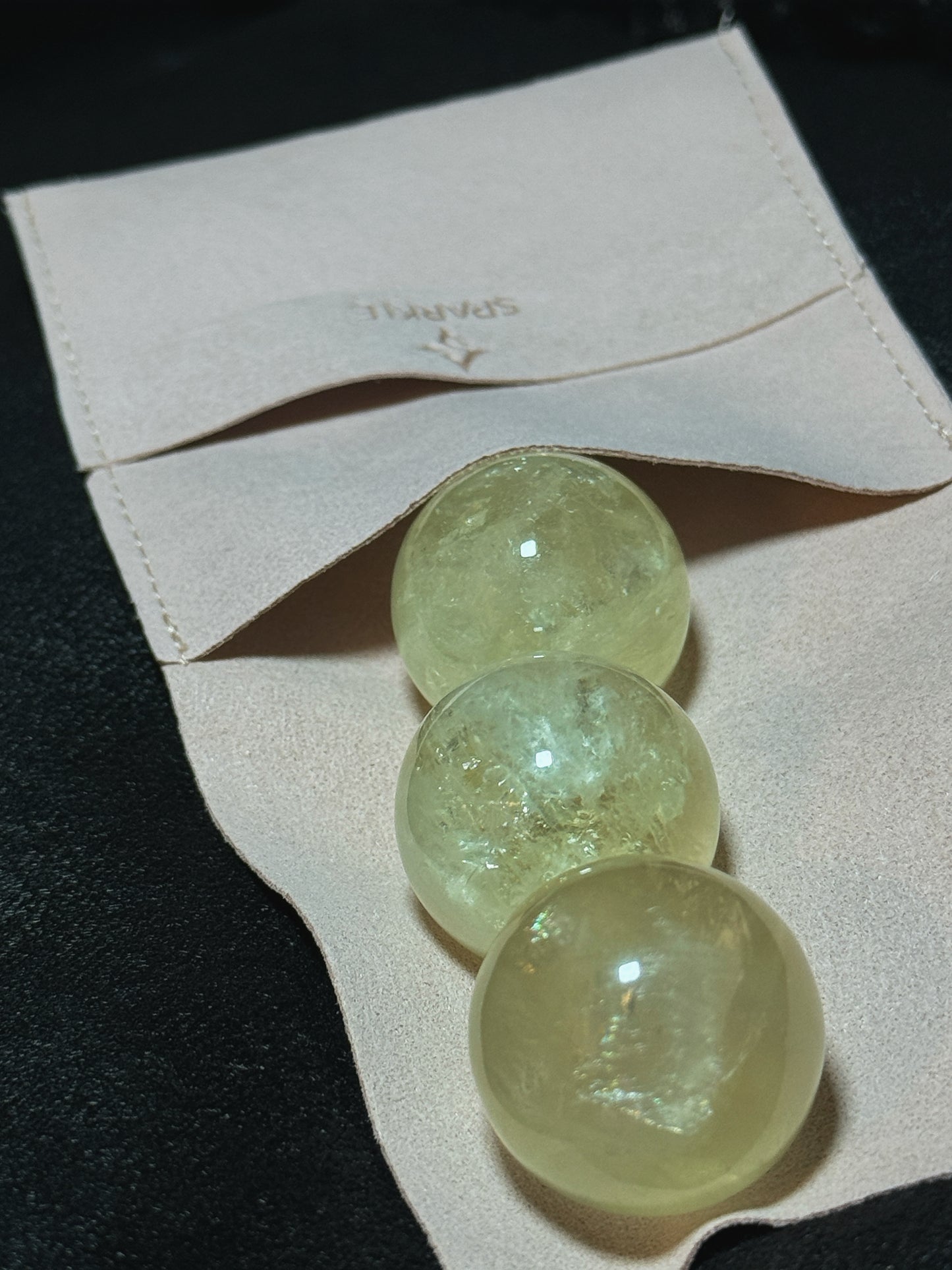 Mini Lemon Citrine Crystal Ball